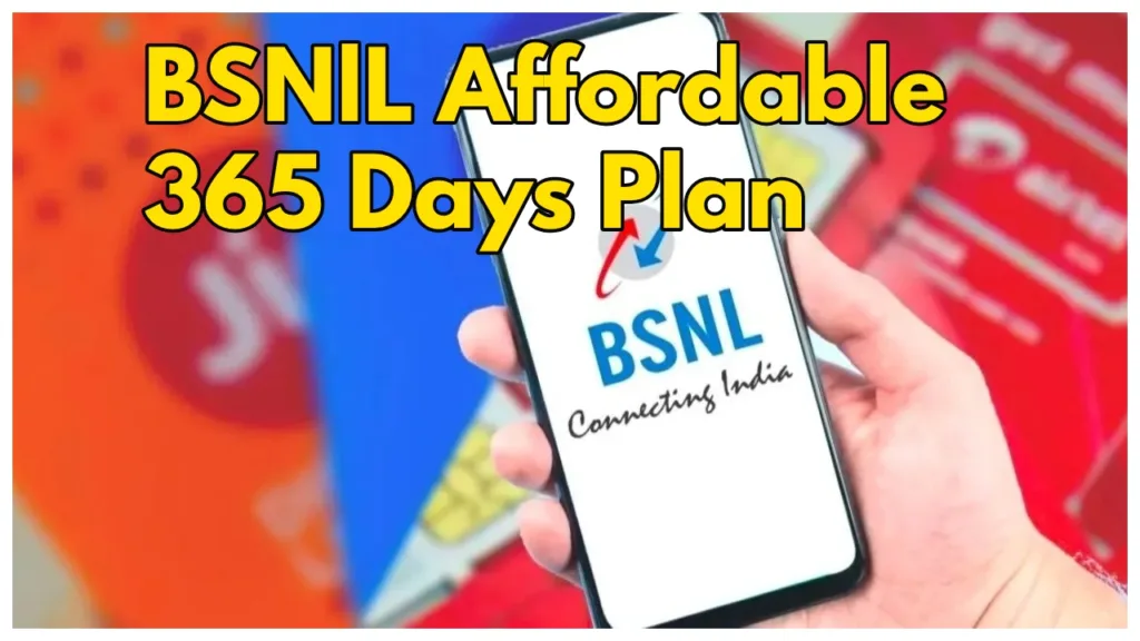 BSNL Offers 365-Day Plan with  Unlimited Calling, 3GB Daily Data, and More