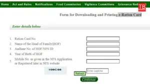 Ration Card Download Process 2024