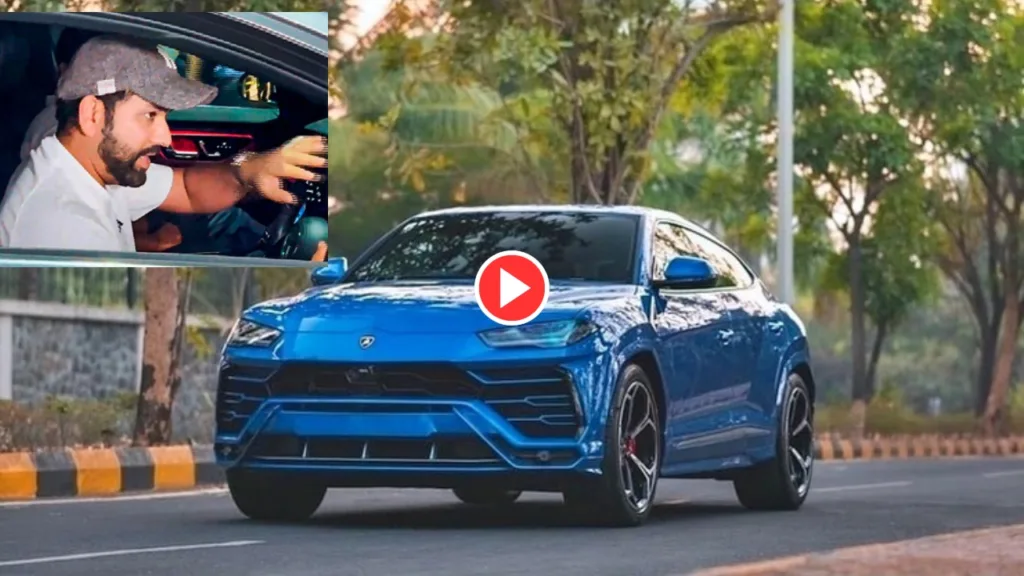 Rohit Sharma was seen driving a Lamborghini, a big connection with this special number plate