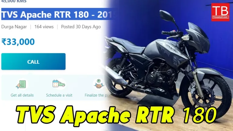 TVS Apache RTR 180 blows away the other bikes, buy it at a very low price