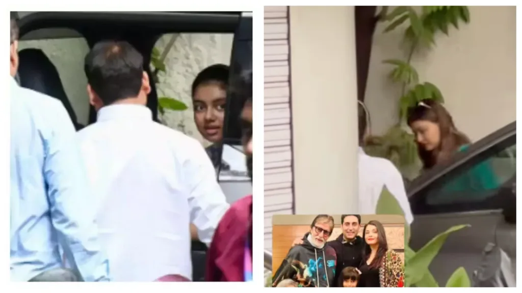 Aishwarya Rai & Aaradhya Spotted At Amitabh Bachchan Jalsa house during Amid divorce rumours