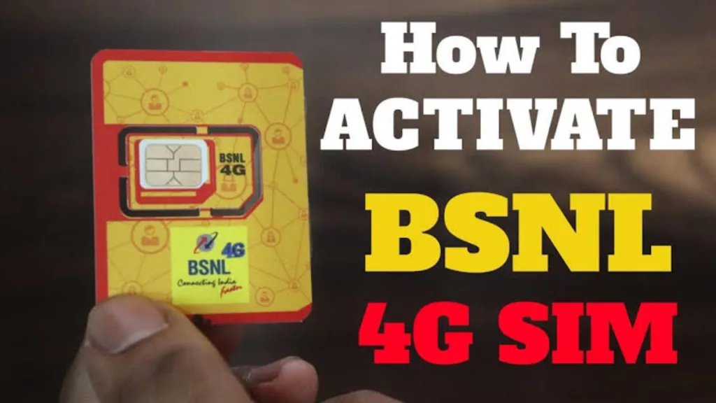 Great news for BSNL users, the way to activate 4G SIM is very easy