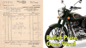 Featured image for: Royal Enfield Bullet 350: 37-Year-Old Bill Reveals Shocking Price Difference in Business category