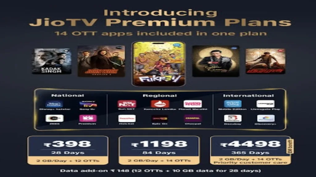 More than 10 OTT accounts absolutely FREE in just ₹175 recharge