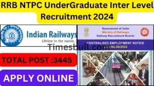 Featured image for: RRB NTPC UnderGraduate Inter Level Recruitment 2024 : UnderGraduate Bumper Vacancy, Apply Online in jobs category