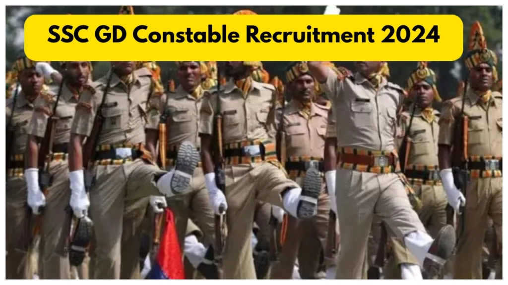 SSC GD Constable Exam 2024-39000 Recruitment for 10th Pass, Known Eligibility & Salary