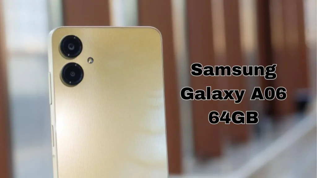 Samsung Galaxy A06 64GB Smooth 60 Hz scrolling and the LCD U-Cut display