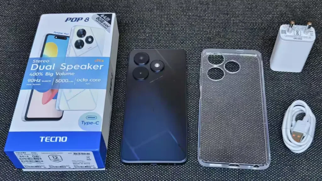 Tecno Pop 8 budget-friendly Smartphone runs on Android 11 Go Edition