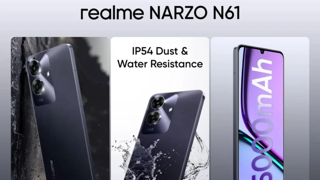 Realme NARZO N61 A popular budget-friendly smartphone from Realme