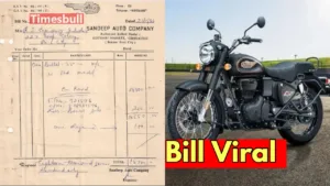 Featured image for: Royal Enfield Bullet 350 in 1986 was Rs 18700, bill viral in Business category