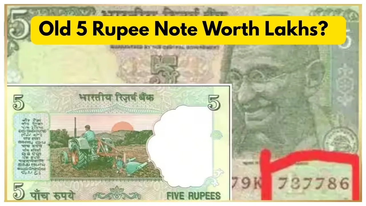 Old ₹5 Note with