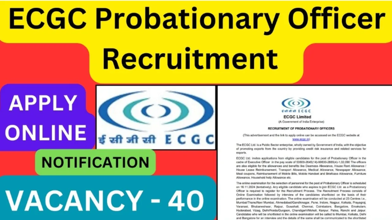 ECGC PO Recruitment 2024-