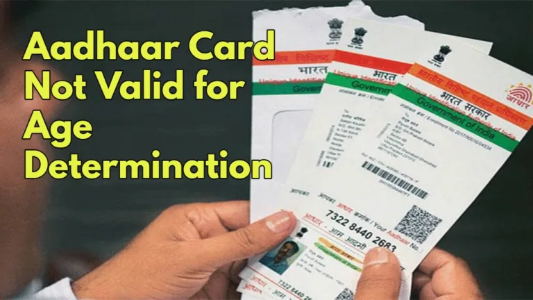 Supreme Court Rejects Aadhaar Card for Age Verification, Landmark Verdict