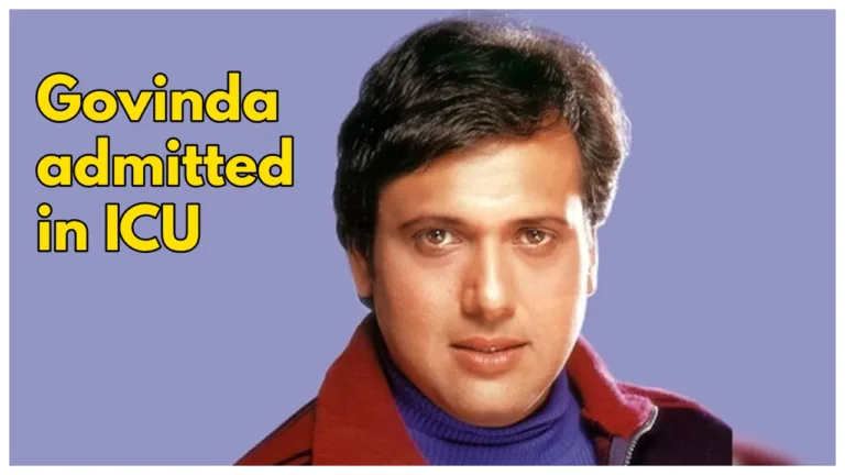 Bollywood Actor Govinda Shoots Himself Accidentally in the knee, admitted to ICU