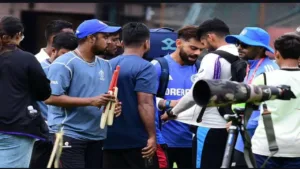 Featured image for: IND vs NZ: Virat Kohli intense in the net, broke a plastic chair leg in latest news category