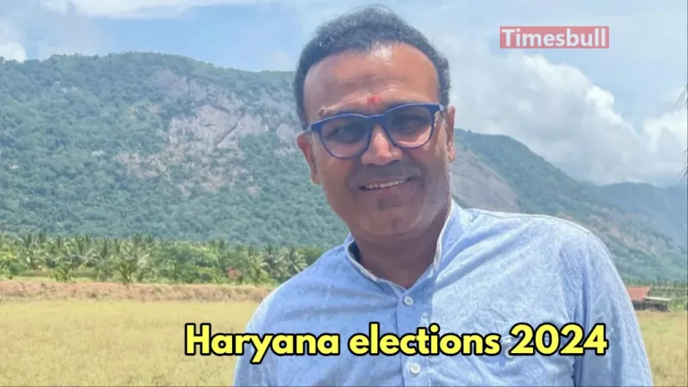 Haryana Election 2024- Virender Sehwag Bats For Congress’ Anirudh Chaudhry sought votes