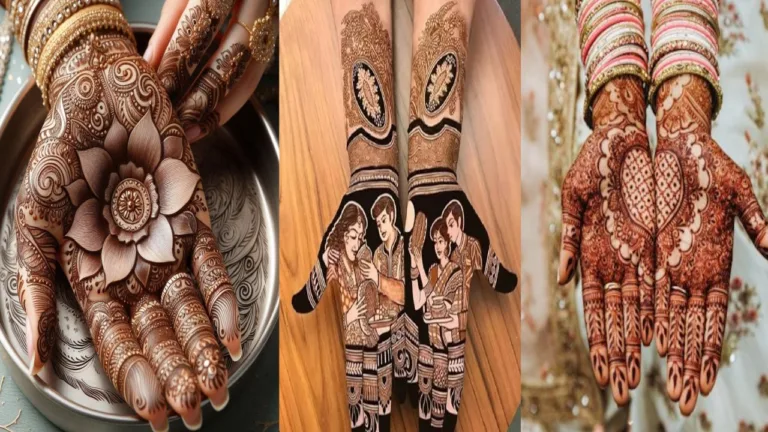 Apply modern and simple mehndi on Karva Chauth, it is so beautiful that everyone will copy you