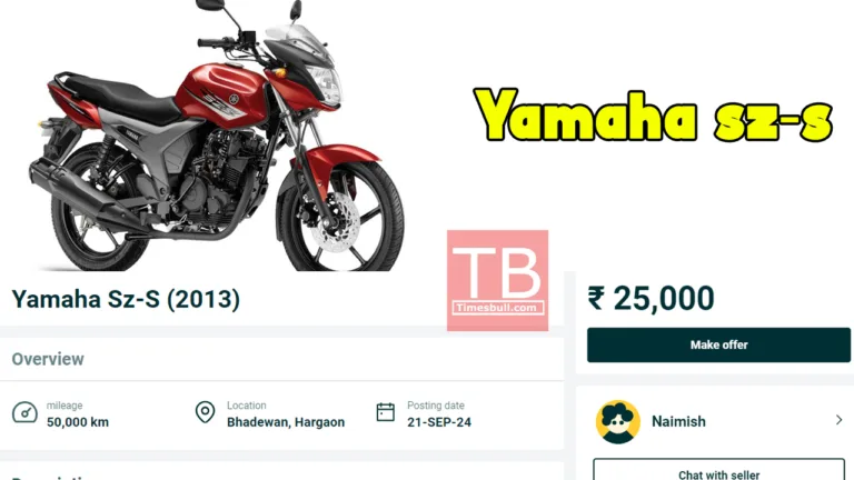 Yamaha SZ-S: 153cc Engine, 45-50 kmpl Mileage, Rs 25k on OLX