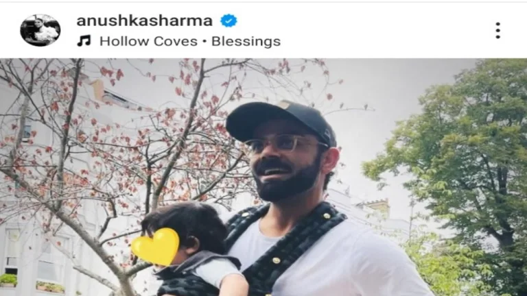 Anushka Sharma shared a photo of Virat Kohli and Vamika,  both faces captured!
