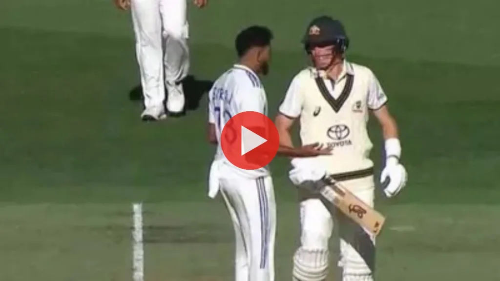 IND vs AUS BGT: Heated moment in Perth, Siraj-Labuschagne glared at each other