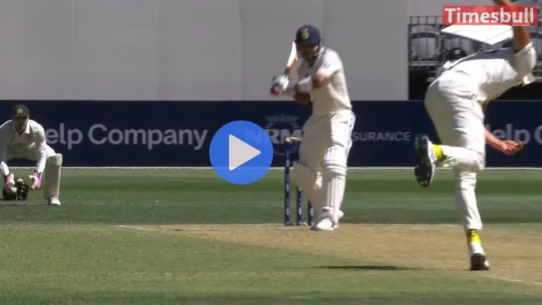 IND vs AUS Day 3: Virat Kohli’s ‘Head-Breaking Shot’ Leaves Security Person Screaming in Pain – Watch the Viral Video