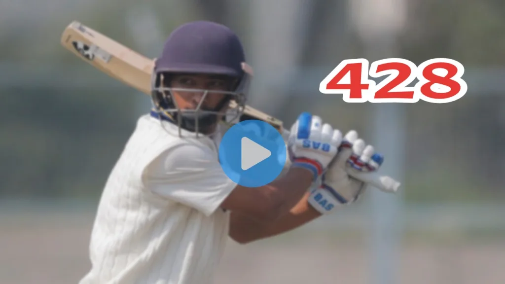 46 boundaries, 12 over-boundaries… Individual 428-run! A mega record in Indian cricket, watch video