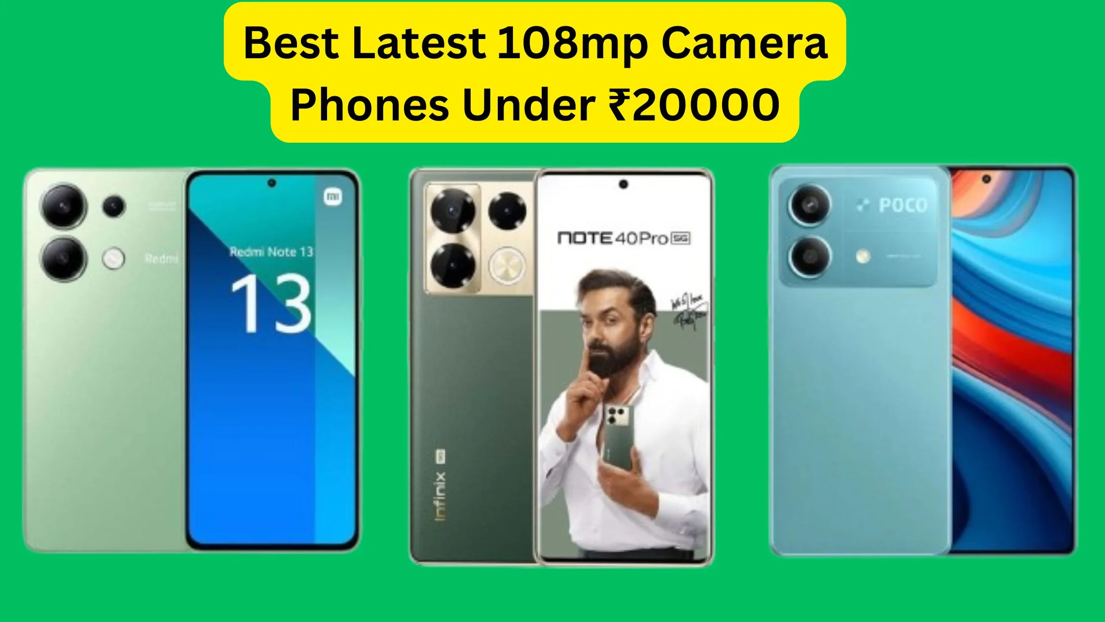 Best Latest 108mp Camera Phones...