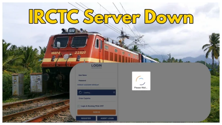 IRCTC Server Down – Passengers Unable to Book Tatkal Tickets