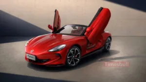 Featured image for: MG Cyberster Teaser Unveiled Ahead of January 2025 Launch, Features Electric Scissor Doors and 570 km Range in Business category