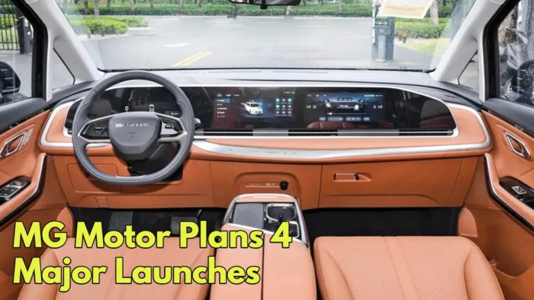 MG Motor Plans 4 Major Launches