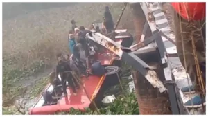 Featured image for: Punjab Bus Accident - & Dead, 35 Injured after bus falls off bridge into drain in India category