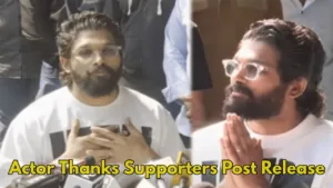 Featured image for: Allu Arjun's Statement After Bail, "Challenging Time for My Family and Me" in Entertainment category