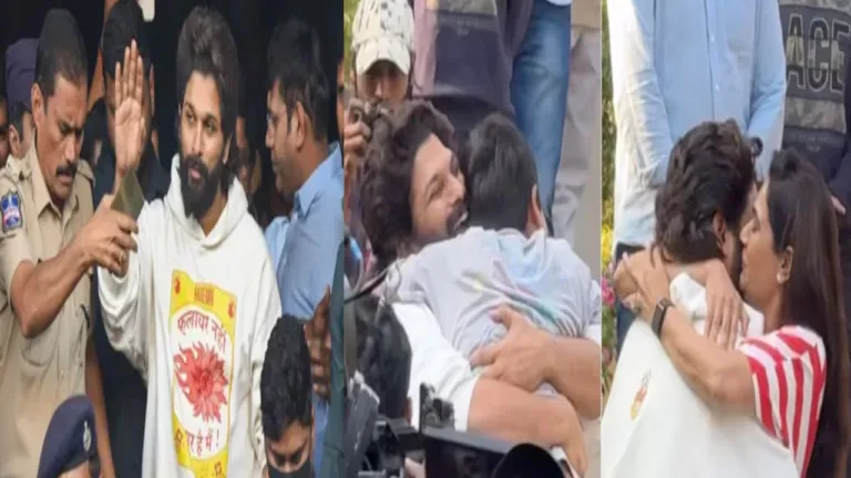 Allu Arjun Released from Jail: Pushpa Raj’s Emotional Moment with Wife and Kids Goes Viral