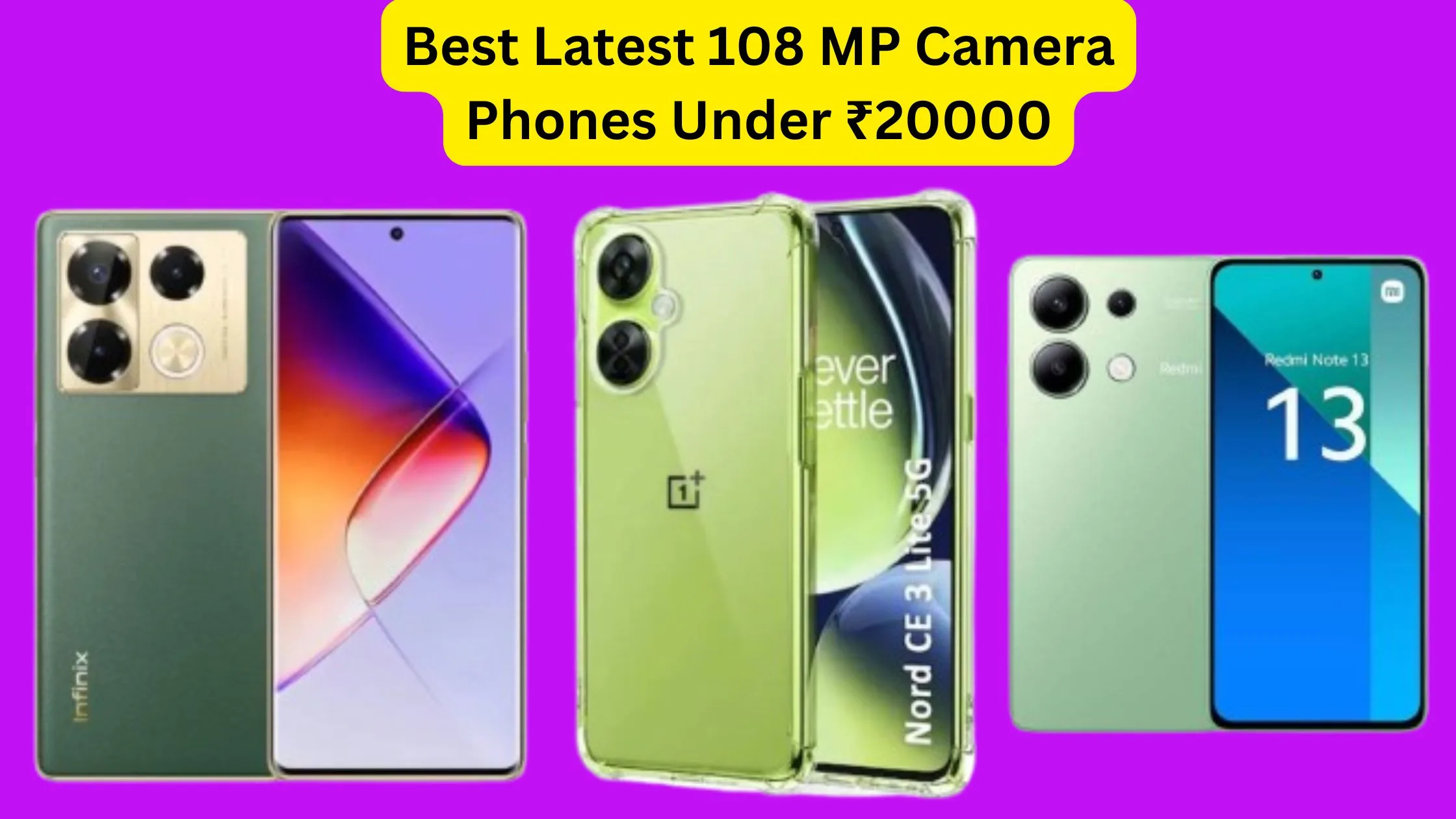 Best Latest 108 MP Camera...