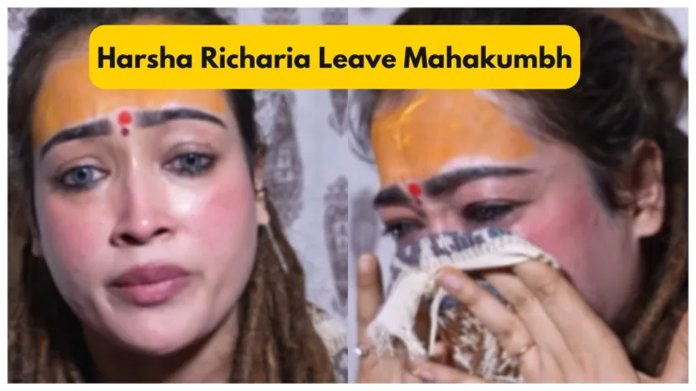 Sadhvi Harsha Richaria Continued Crying & Leaves Mahakumbh, watch Emotional Video