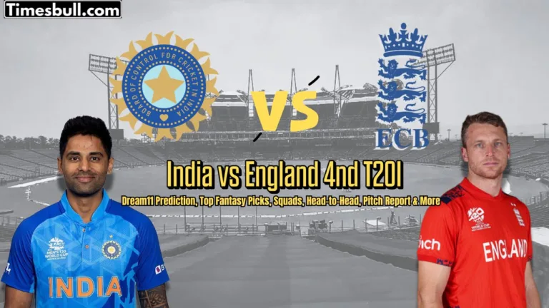 India vs England 4nd T20I