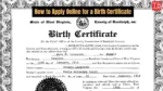 How to Apply Online for a Birth Certificate