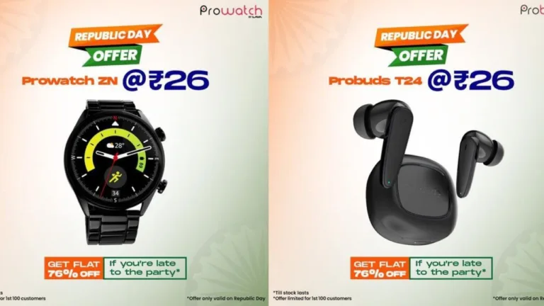 Buy smartwatch and earbuds At just Rs 26 with Lava Republic Day Sale