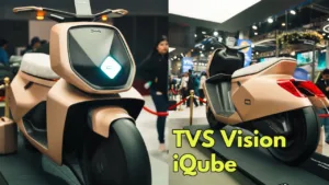 Featured image for: TVS Vision iQube: Electric scooter of the future, unique style shown at Auto Expo in Business category