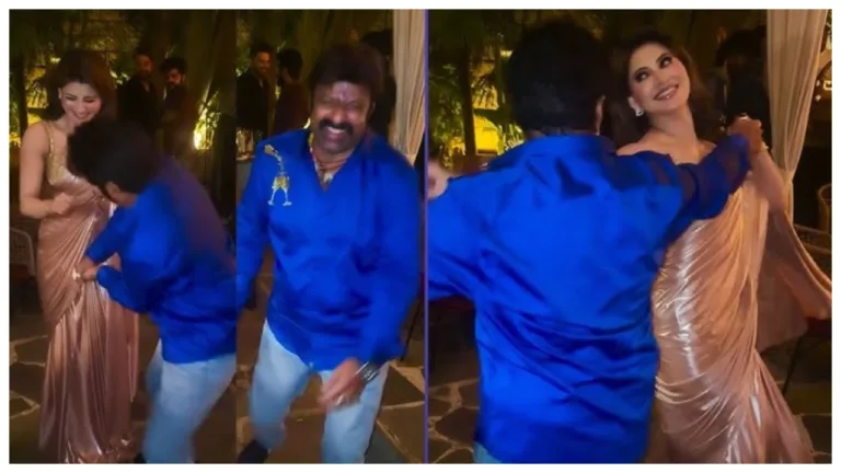 VIRAL VIDEO – Urvashi Rautela Gets Uncomfortable while dancing with Nandamuri