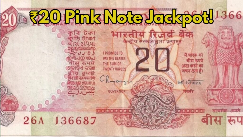 Note Sell: Golden Opportunity-Sell Your ₹20 Pink Notes for ₹32 Lakh! Check How Your Luck Can Shine!