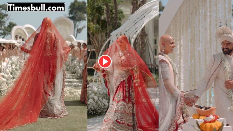 Bride in Red, But No Hair! Groom’s Breath Stopped – See What Happened Next