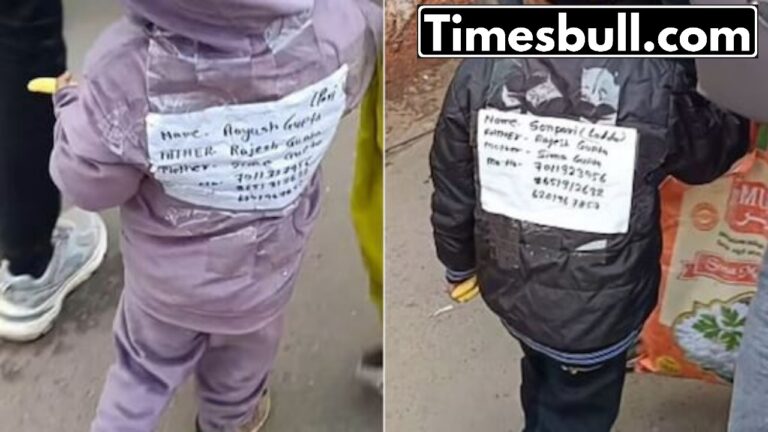 Indian Parents did this to ensure that children are not lost in the crowd of Maha Kumbh, Viral Video